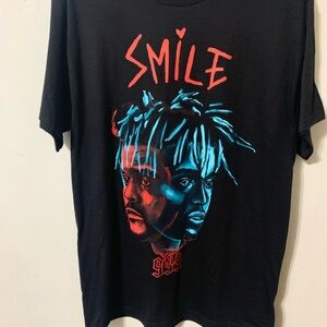 Juice WRLD Smile Graphic Tee - Black